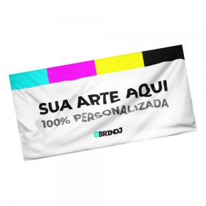 Bandeira 100% Personalizada 1,4m x 0,9m Tecido Oxford 1,4 x 0,9m Impressão digital  Overlock Linha Branca 